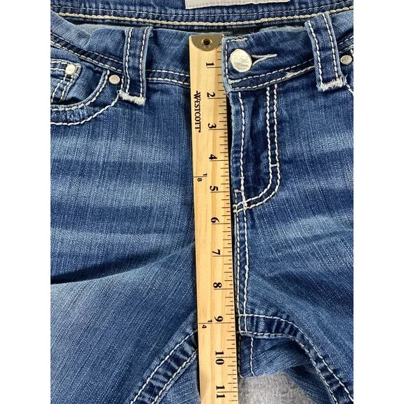 BKE Payton Jeans Women's 32R Boot Cut Stretch Casual Faded Cowgirl (Fits 36x30) - Picture 8 of 13